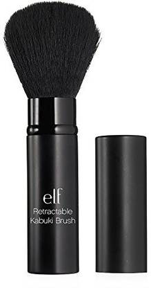 Elf Cosmetics Retractable Kabuki Brush, Synthetic Face Brush For Flawless Makeup Application On-The-Go