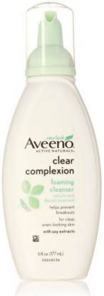 Aveeno Active Naturals Clear Complexion Foaming Cleanser 6 OZ Face Wash