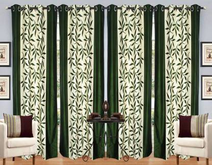 sla 270 cm (9 ft) Long Door Polyester Curtain (Pack Of 4)