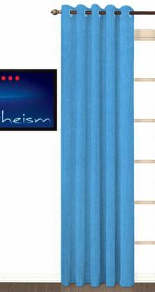 HHH FAB 270 cm (9 ft) Polyester Semi Transparent Long Door Curtain Single Curtain