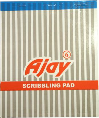 AJAY Scribbling pad Book-size Memo Pad Single Rule 50 Pages