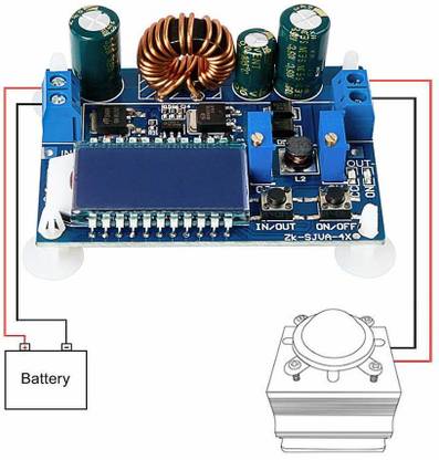 DHRUV-PRO Buck Boost Converter Display, DROK Buck-Boost Board DC 5.5-30V 12v to DC 0.5-30V 5v 24v Adjustable Constant Current Voltage Step UP Down Voltage Regulator 3A 35W Power Supply Module Power Supply Electronic Hobby Kit