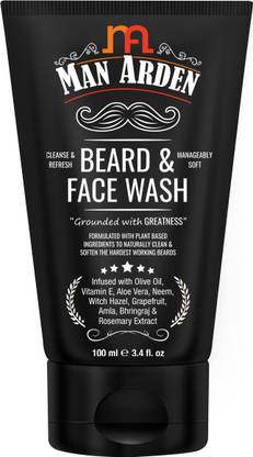 Man Arden Beard and  - No Parabens, Sulphate, Silicones Face Wash
