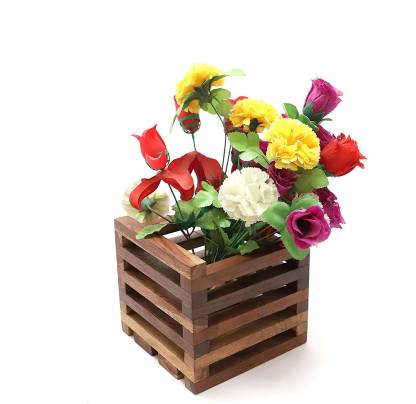 Wood Boss Wooden Indoor Outdoor Flower, Wooden Flower Vase Stand