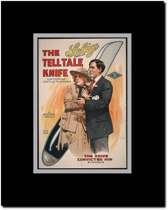 The Telltale Knife Paper Print