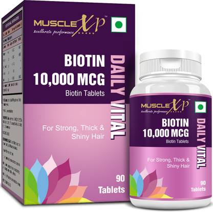 MuscleXP Biotin 10,000 mcg - 90 Tablets - Maximum Strength