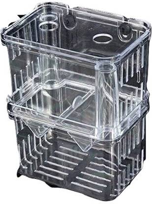 PREMIER PLANTS Breeding Box Isolation Box Fish Tank Aquarium Breeder Box Double Guppies Incubator Aquarium Rectangle Aquarium Tank