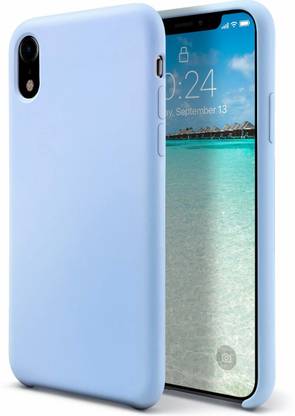 Midkart Back Cover for iPhone XR 6.1 Light Purple Silicone Case with Anti Scratch Inner Micro-fabric