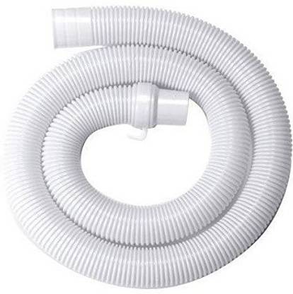 Kindle 2 Meter Washing machine Outlet pipe Corrugated Plastic Outlet/Drain/Extension Hose Suitable for All Fully/Semi Automatic Washing Machines Outlet (Length: 2 Meter, White) Hose Pipe