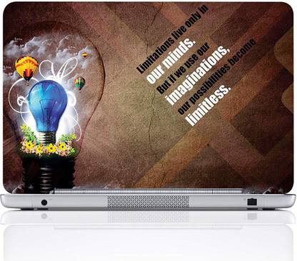 WALL STICKS WS548 PVC Laptop Skin Compatible for 15.6 inch