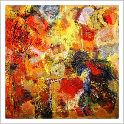 Mera wala print - Abstract : (Expresion of Art) - Digital Canvas Print | Environment Friendly & Odorless Canvas Print | for Bedroom Office Dining Hall Living Room (Unframed) Canvas 48 inch x 48 inch Painting