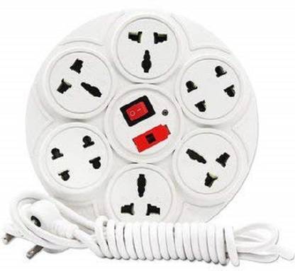 Skeisy EXTENSION BOARD 8+1 SWITCH WITH 3.6 MTR WIRE 8  Socket Extension Boards