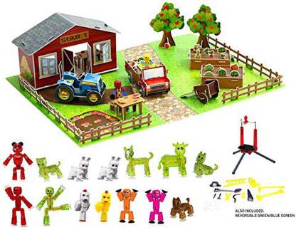 Zing Stikbot Movie Set Deluxe Farm Action Figure