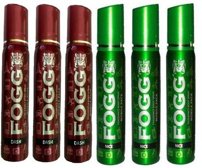 FOGG Dash & Nice Body Spray Mobile Pack Pocket Deo (25 ml x 6) Deodorant Spray  -  For Men & Women