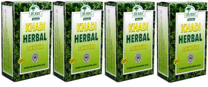 दुर्बी HERBAL KHADI MEHNDI PACK OF 4 (4*80GRM)