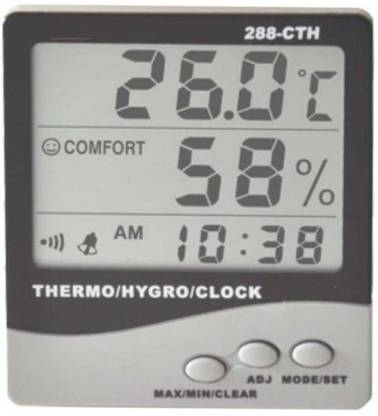 Divinext New Arrival 288-CTH Big Display LCD Screen Digital Humidity Temperature Meter HTC Touch Free Kitchen Thermometer
