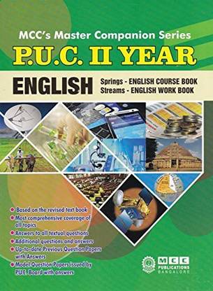 English 2nd Puc Guide (Springs English Course Book Streams English Work Book)