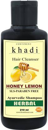 KHADI HONEY LEMON shampoo, 210 ml, sls & paraben free