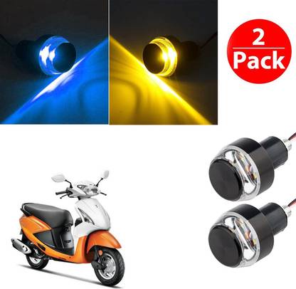 Vagary Bar End Turn Signal Grip 0130 Indicator Light Motorbike LED for Hero (12 V, 2 W)