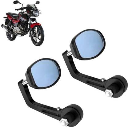 DvineAutoFashionZ Manual Rear View Mirror, Dual Mirror, Driver Side For Bajaj Pulsar 180 DTS-i