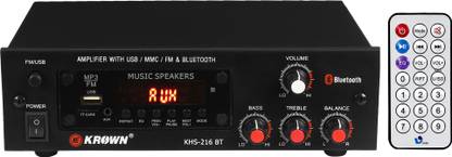 KE Krown KHS-216 Bluetooth 6000W PMPO for 4 Speakers 50 W AV Power Amplifier