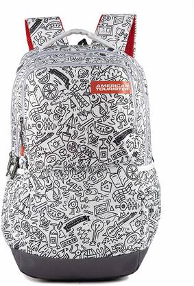 AMERICAN TOURISTER Doodle Nxt 02 Grey Graffiti Casual School bag Waterproof School Bag