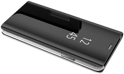 Mobilive Flip Cover for Samsung Galaxy Note 8 Clear View Mirror Flip Case with Media Stand