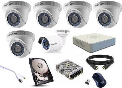 HIKVISION hikvision professional (2mp) 5 dome 1 bullet Security Camera