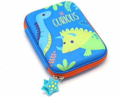 R H lifestyle Hardtop Pencil case Be Curious Rino Art EVA Pencil Box