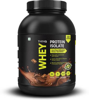 THINQ Organic Whey Protein Isolate with Stevia Whey Protein