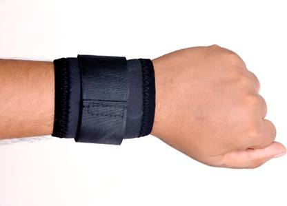 JBM Rehab Wrist Support Band Black, Weight Lifting Wrist Support Wrist Support