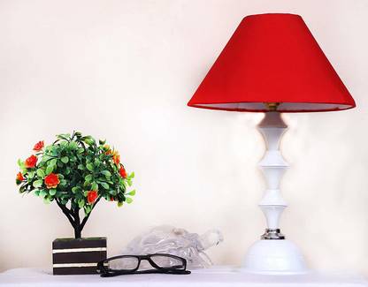 CANDELA Conical Shade Table Lamp (Red) Table Lamp