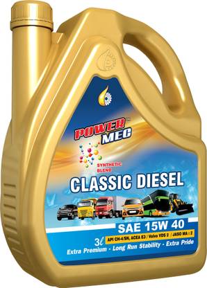 Power Mec Classic Diesel 15W 40 API CH4 Synthetic Blend Engine Oil