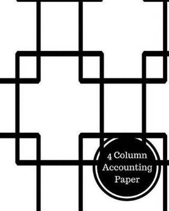 4 Column Accounting Paper