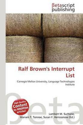 Ralf Brown's Interrupt List