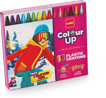 Cello ColourUp Plastic Crayon