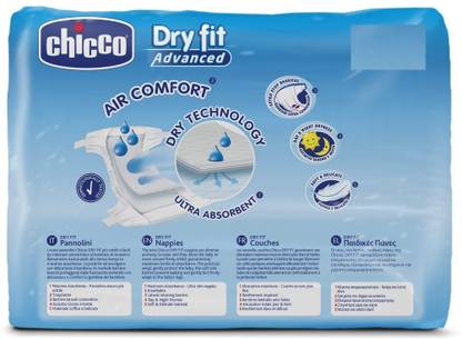 Chicco Dry Fit Advanced Set of 17 Nappies Junior Size 5 - XL
