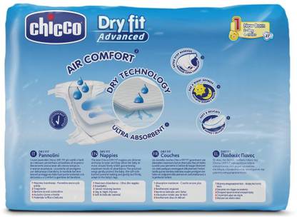 Chicco Dry Fit Advanced Set of 27 Nappies Size 1 Newborn - New Born