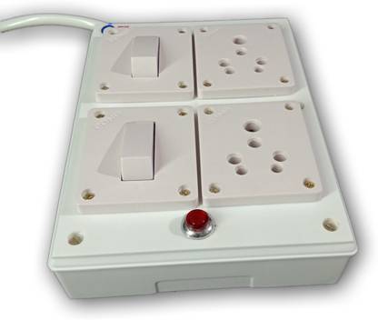 RK ENGINEERING 10 METER WIRE 15 A Three Pin Socket
