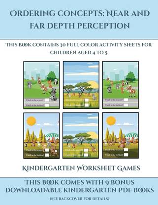 Kindergarten Worksheet Games (Ordering concepts near and far depth perception)