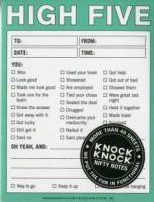 Knock Knock Nifty Note: High Five
