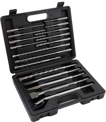 HILTI 17-Pieces Drill Bits and Chisel SDS Plus Rotary Hammer Bits Set