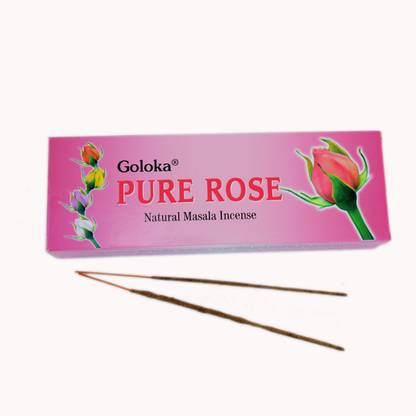Goloka Pure Rose Natural Masala Incense Sticks Pure Rose