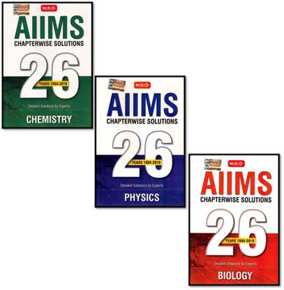 Mtg (3-Book Set -Pcb) 26-Year Aiims Chapterwise Solved Papers
