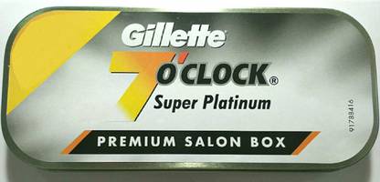 जिलेट 7O'Clock Super Platinum - Premium Salon Box