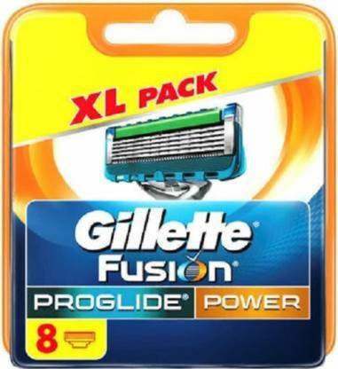 Gillette Fusion Proglide Power 8 XL PACK , Pack of 8 Shaving Cartridges
