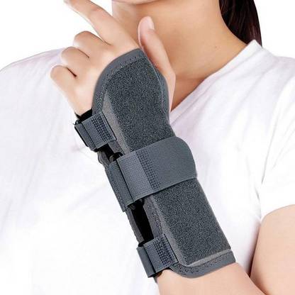 TYNOR Wrist Splint Ambidextrous Wrist Support (L, Grey) Splints