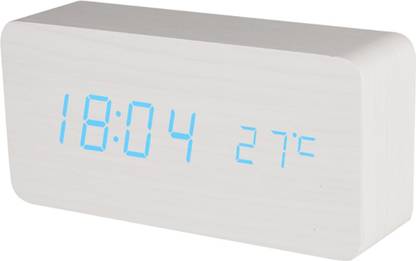 BALDR Digital White Clock