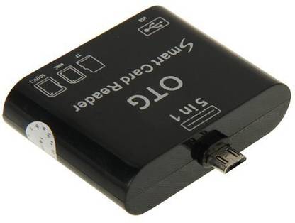 VibeX ™ FYL 5 in 1 OTG Smart Micro USB 2.0 SD Card Reader for Samsung Galaxy NOTE 2 3 8/Tab3 High Speed™-Type-031 Card Reader