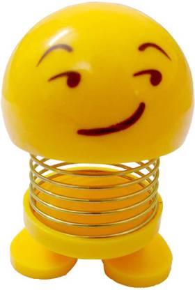 Shoppernation Fancy Smiley Smirk Face Design Emoji Spring Dashboard Toy